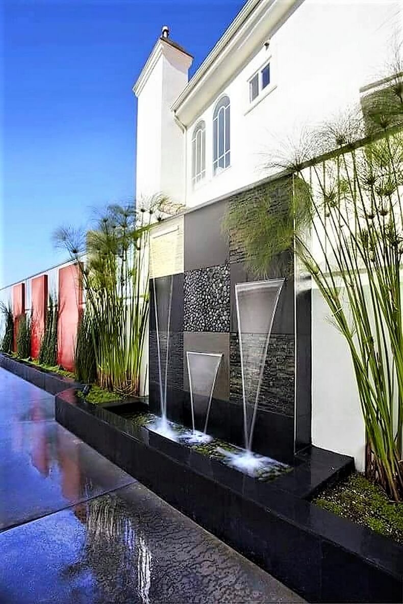 backyard waterfall design pictures