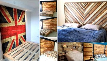 150 DIY Ideas for Wood Pallet Bed Headboards