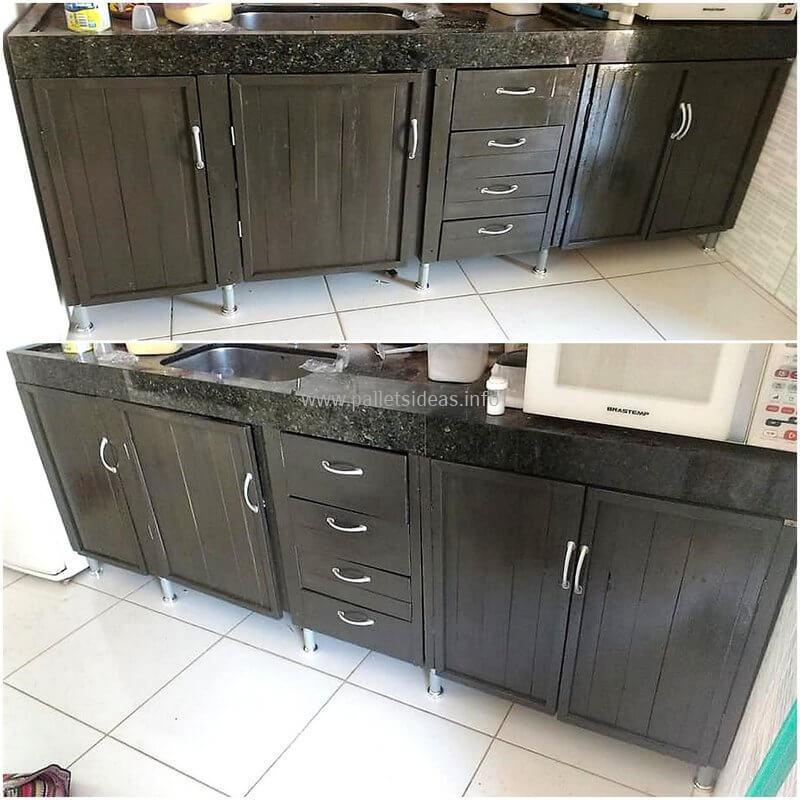 Reused Pallets Kitchen Cabinets Diy Motive