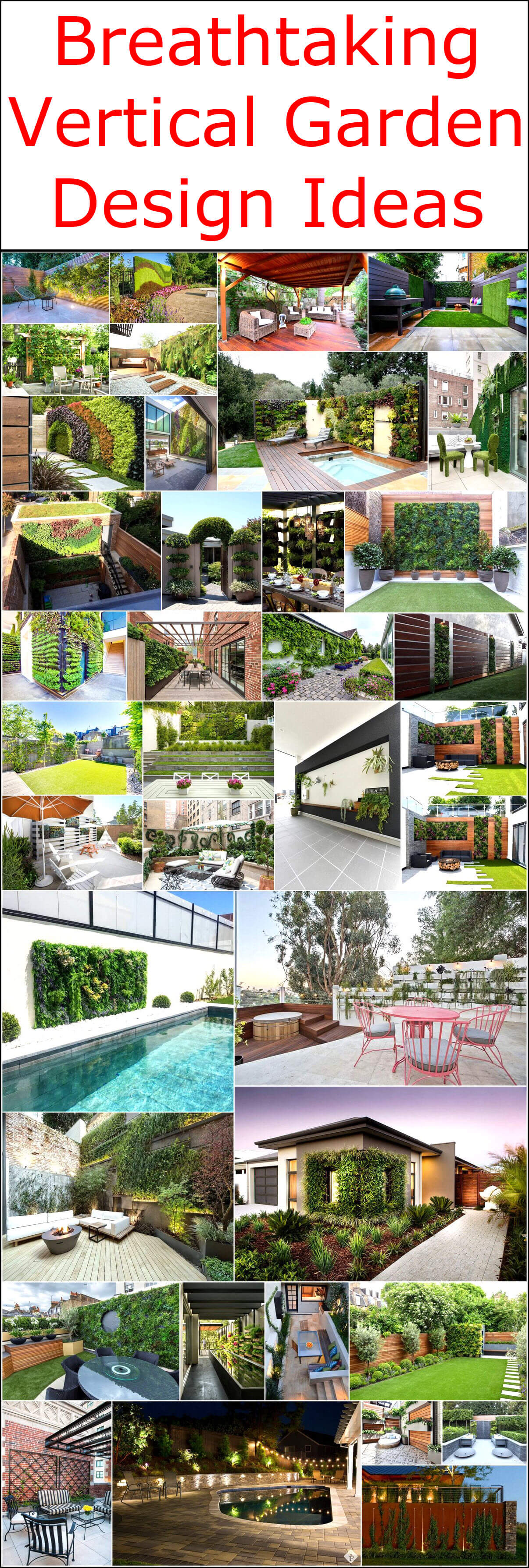 Breathtaking Vertical Garden Design Ideas