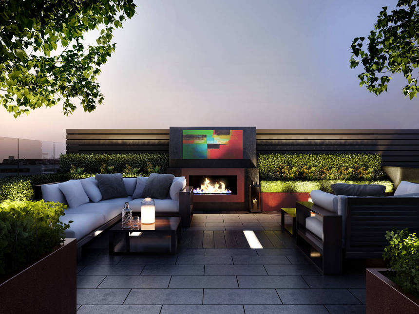 Rooftop Deck with a Fire Pit (20)