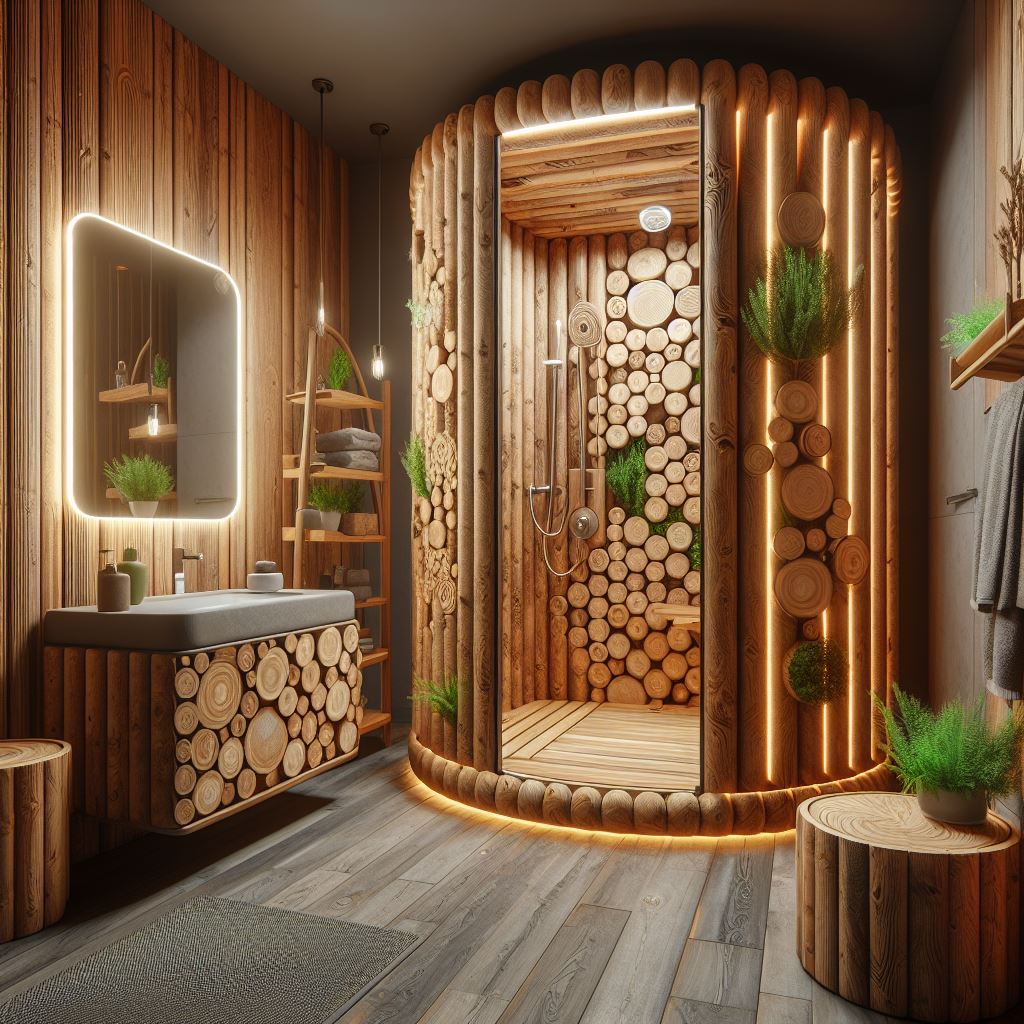 wood log made bathrooms (16)